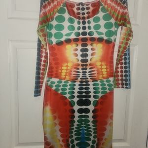 Dress sz sm multi color